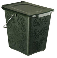 Thumbnail for Rotho Greenline Compost bin 7l with lid and handle for the kitchen, plastic (recycled PP) BPA-free, green, 7l (26.0 x 20.8 x 25.0 cm), Dark green on sale