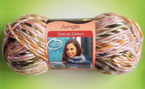 Schachenmayr 150 grams Jungle Special Edition Color 184 Jamaica Color Wool 1 ball = 1 loop scarf/ loop or 1 hat on sale