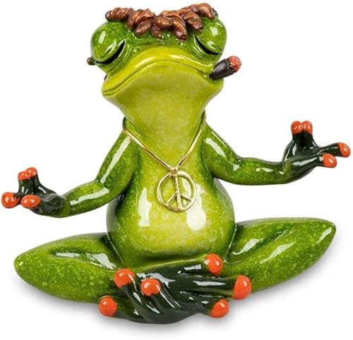 formano wunderschöne Sammlerfigur Frosch Yoga Mann, Froschhausen im Sale