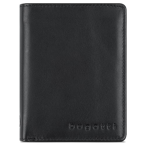 Bugatti Purse Primo Leder, 12 cm, schwarz im Sale