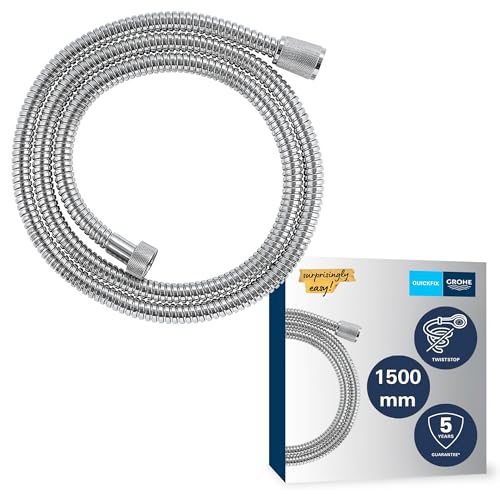 GROHE Vitalioflex - Metallbrauseschlauch (1500 mm, verstärkte Ausführung, knickfest, hitzebeständig), chrom, 27502001 im Sale