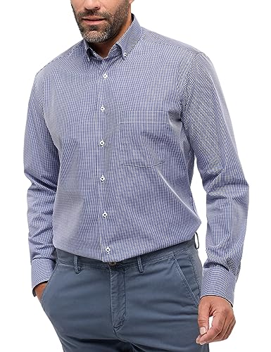 ETERNA Herren Popeline Hemd MODERN FIT 1/1 dunkelblau 44_H_1/1 im Sale