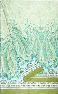 Thumbnail for Bassetti MERGELLINA foulard made of 100% cotton in the color Green V1, dimensions: 180x270 cm - 9328417 on sale