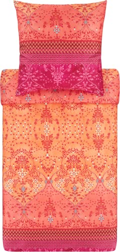 Bassetti ORTIGIA bed linen, cotton, ORANGE, 240x220 on sale