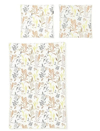 Thumbnail for Irisette Seersucker Bettwäsche 8510-50 Gräser Gelb Orange 135x200 im Sale