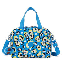 Thumbnail for Kipling MIYO Bag/Suitcase, 25x13.5x20, Leopard Floral (BLUE) on Sale