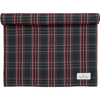 Thumbnail for Greengate Dagmar Table Runner Check Dark Blue 140x45cm