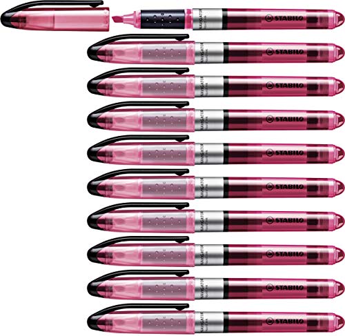 STABILO Textmarker NAVIGATOR - 10er Pack - pink im Sale