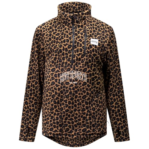 EIVY Damen Techlight Halfzip Fleece Jacke, Leopard, EU im Sale