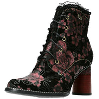 Thumbnail for Laura Vita Damen Stiefelette Ankle Leder Schnürung Reißverschluss Gucstoo 11, im Sale