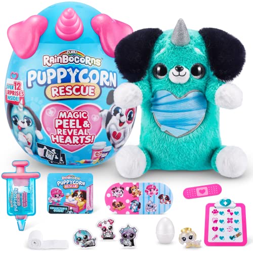 Rainbocorns Puppycorn Rescue Surprise, Dackel, über 12 Überraschungen, Plüschtier zum Kuscheln im Sale