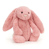 Thumbnail for Jellycat Mittelgroße schüchterne Blütenblatt-Plüsch-Dekoration zum Sammeln, rosa Häschen im Sale