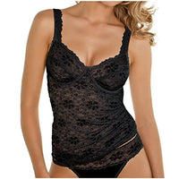 Thumbnail for Nina von C. Millefleurs BH Hemd aus elastischer Blütenspitze Damen 90C Schwarz im Sale