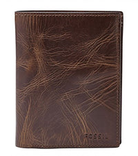 Thumbnail for Fossil Geldbörse für Herren Derrick, 100% Leder Bifold Dunkelbraun 10 cm x 2.5 cm B x 13 cm H ML3686201 im Sale