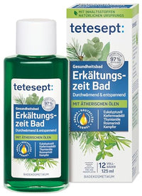 Thumbnail for tetesept Erkältungszeit Bad – Gesundheitsbad für die kalte Jahreszeit mit 5 ätherischen Ölen – Wohltuender Badezusatz zur Entspannung von Körper und Geist – 1 x 125 ml