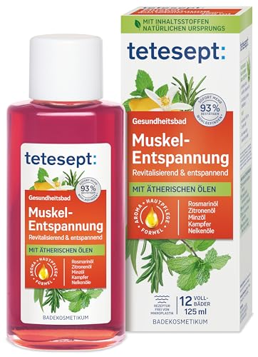 tetesept Muscle Relaxation Bath – 1 x 125 ml – Health Bath with essential oils – Relaxing bath additive after physical exertion on sale