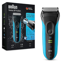 Thumbnail for Braun Series 3 ProSkin Electric Shaver with Precision Trimmer, Men's Electric Shaver, Wet & Dry, Electric Razor, Dry Shaver, Made in Germany, 3040s, Black/Blue on Sale