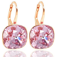 Thumbnail for NOBEL SCHMUCK Ohrringe Rosegold 925 Sterlingsilber Markenkristalle Bermuda Blue changierend im Sale