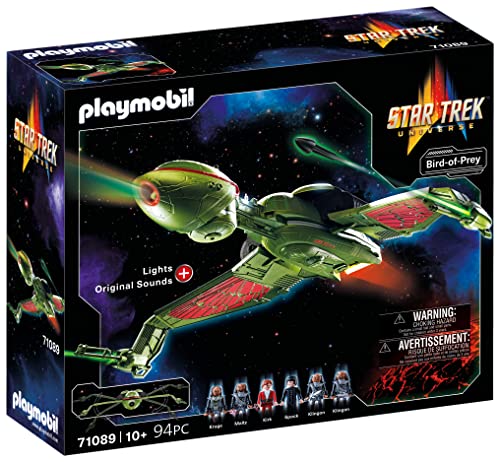 PLAYMOBIL 71089 Star Trek - Klingon Ship: Bird-of-Prey, Klingon ship with light effects, original sounds and collectible figures, for Star Trek fans and children ages 10 and up [Exclusively at Amazon] on sale