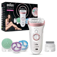 Thumbnail for Braun Silk-épil 9 Skinspa Set, Epilator for Women / Hair Remover, with Pressure Control, Wet & Dry Epilator with 13 Extras, Gift for Women, 9-990, rose/gold on Sale