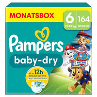 Thumbnail for Pampers Paw Patrol (Baby-Dry), Diapers Size 6 (13kg-18kg), Limited Edition, 164 Diapers, Up to 12h All-Round Leakage Protection