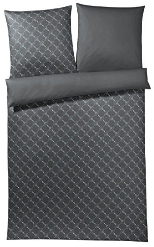 Joop! 4059 Cornflower Gradient Mako satin bed linen 135x200 + 1x 80x80 Graphite-9 on sale