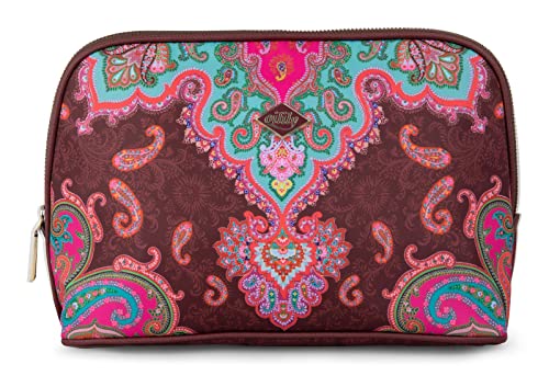Oilily Mr Paisley M Cosmetic Bag Chocolate Truffle