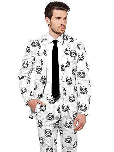 Opposuits STAR WARSTM Suit - Official StormtrooperTM Costume Comes With Pants, Jacket and Tie, StormtrooperTM, 54 im Sale