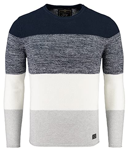 KEY LARGO Herren JOGI Round Neck Pullover, Black (1100), im Sale