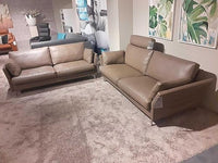 Thumbnail for Erpo Garnitur CL 990 Leder Fango 2 Sofas 1 Kopfstütze im Sale