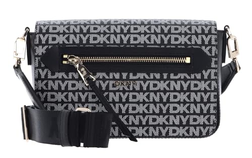 DKNY Women's Bryant Ave Top Zip Dome Crossbody, Black Logo-Black on sale