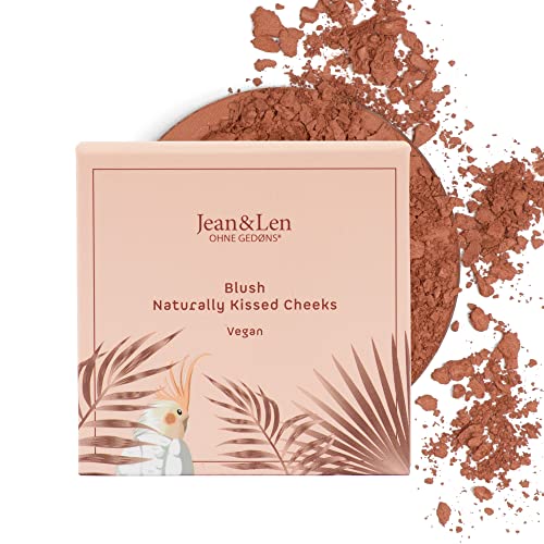 Jean &amp; Len Blush Naturally Kissed Cheeks, for naturally fresh summer cheeks, accentuates the cheekbones, with vitamins A and E, blush powder, without parabens, silicones, and mineral oils, vegan, 8 g on sale
