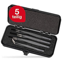 Thumbnail for Wiha SMD Tweezers Set Professional ESD Mixed | 5-piece set including storage box | for electronic repairs | Precision tweezers | Electrical tweezers (32349) on sale