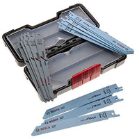 Thumbnail for Bosch Professional 15-piece Reciprocating Saw Blade Wood and Metal Set (for wood and metal, Toughbox, Reciprocating Saw Accessories) on sale