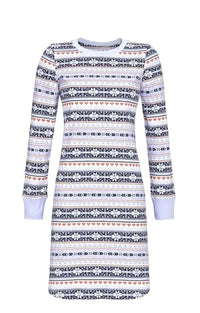 Thumbnail for Ringella sleepshirt with knitted cuffs, color ciel, on sale
