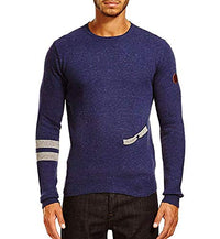 Thumbnail for Boxfresh Herren Cotton Strickpullover Feinstrick Pullover Navy Marl (Lila) im Sale