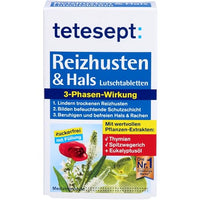 Thumbnail for TETESEPT Reizhusten & Hals Lutschtabletten 20 St Lutschtabletten
