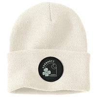 Thumbnail for Carhartt Herren Knit Shamrock Patch Beanie Hut, Winter White, Einheitsgröße EU im Sale