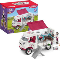 Thumbnail for schleich 42439 HORSE CLUB Mobile Tierärztin mit Hannoveraner Fohlen, 37 Teile Spielset mit schleich Pferde Figur und vollbeweglicher Tierärztin Figur, Tierarzt Spielzeug für Kinder ab 5 Jahren im Sale