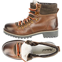 Thumbnail for Nebulus Damen Winterstiefel HIKING, warme Stiefel mit Merinowolle, Lederstiefel, braun - 41 im Sale