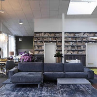 Thumbnail for Ecksofa Bellice Stoff Maple 792 Dunkelblau Füße Aluminium Poliert im Sale