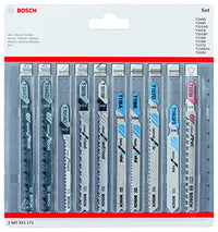 Thumbnail for Bosch Accessories Professional 10-piece jigsaw blade set (for wood and metal, accessories for jigsaws with T-shank attachment) on sale