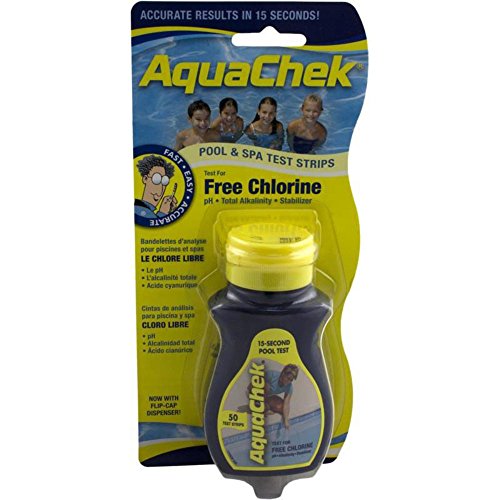 Aquachek 511244A Plastik Schwimmbecken und Spa Teststreifen, Gelb im Sale
