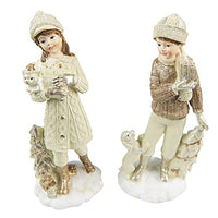 Thumbnail for Clayre & Eef Mädchen und Junge Winterfigur im Set Weihnachten Landhaus im Sale