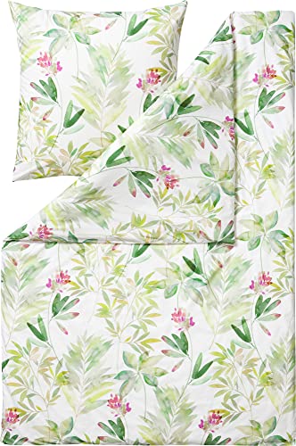 ESTELLA organic bed linen Madeira percale green on sale