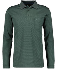 Thumbnail for RAGMAN Herren Poloshirt Langarm M, Moosgrün-318 im Sale