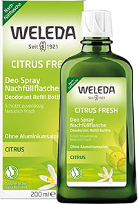 Thumbnail for WELEDA Organic Deodorant CITRUS FRESH Refill Bottle – naturally fresh natural cosmetics deodorant with essential oils, deodorizing without clogging pores, without aluminum salts (1 x 200 ml)