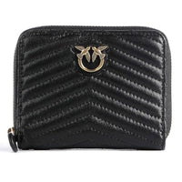 Thumbnail for Pinko Women's Taylor Zip Around Sheep Nappa Travel Accessory Wallet, Black on Sale