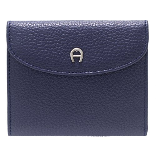 Aigner quadratische Geldbörse Portemonnaie Portmonee - 12x10x2cm (B x H x T) (Blau) im Sale