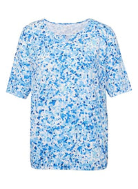 Thumbnail for Rabe T-Shirt Gemustert in Hellblau für Damen im Sale
